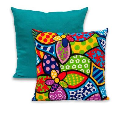 Imagem de Kit 2 Capas de Almofada com Zíper 40cmx40cm Gorgurinho - Dryka Enxovai
