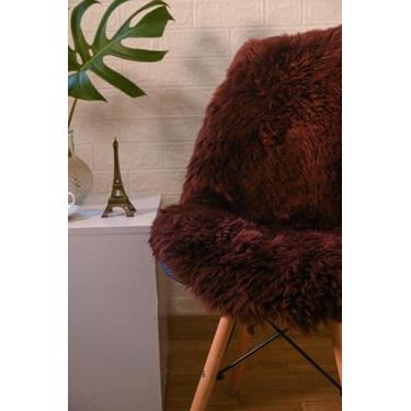 Imagem de Pelego Natural Marrom Premium Lã Alta M - JS PELES