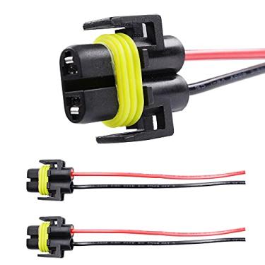 Imagem de HUIQIAODS H11 H8 881 880 Adaptador fêmea Conector de soquete de fiação para farol ou luz de neblina 2 peças