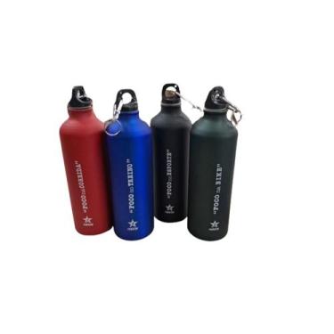 Imagem de Garrafa Squeeze Alumínio Com Mosquetão 750ml - RedStar, Verde