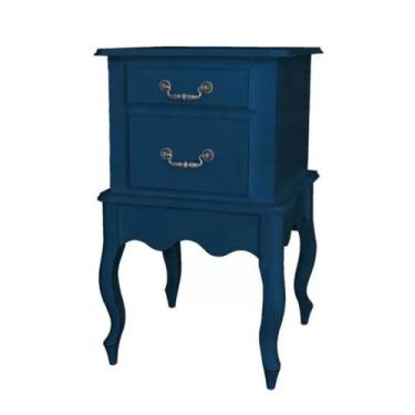 Imagem de Mesa de Cabeceira 2 Gavetas - Tommy Design - Meyer, Azul