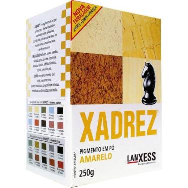 Imagem de Tinta em Pó Xadrez Amarela 250g - Embalagem com 20 Unidades