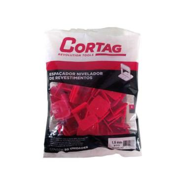 Imagem de Espaçador Nivelador de revestimento 1,5mm 50 unidades Cortag