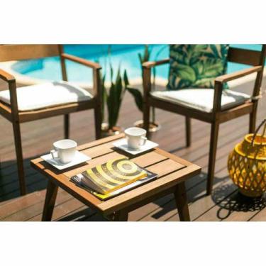 Imagem de Mesa Auxiliar Ipanema 50 x 50 cm em Madeira Mestra Móveis, Stain Jatob