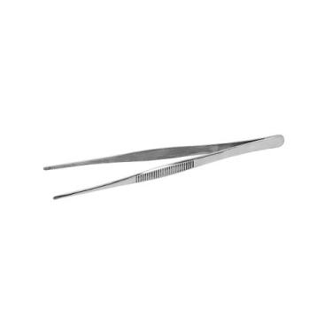 Imagem de Pinça Culinaria Profissional Pegador Ponta Reta Serrilha Inox 20cm - W