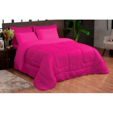 Imagem de Cobertor edredom 05 peças casal queen Hipercal Todo Pink - theovitex e
