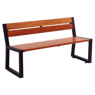 Imagem de Banco Urban Highline em Madeira 3 Lugares c/ Encosto e Acabamento 140 