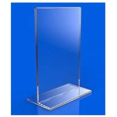 Imagem de Display L Acrílico 21x30cm A4 Expositor Papel Balcão 4pcs - AGV Criaçõ