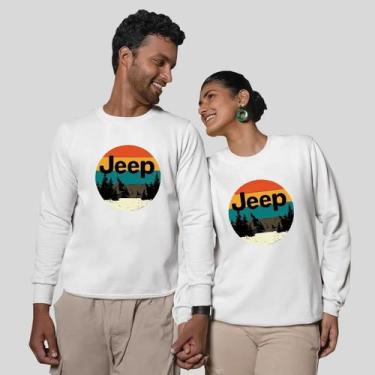 Imagem de Kit 2 Blusas Frio Moletom Careca Sem Capuz Casal Namorados Serra - MP 