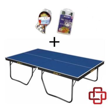 Imagem de MESA DE PING PONG OFICIAL MDF 25mm KLOPF 1090 + KIT Raquetes e Bolinha