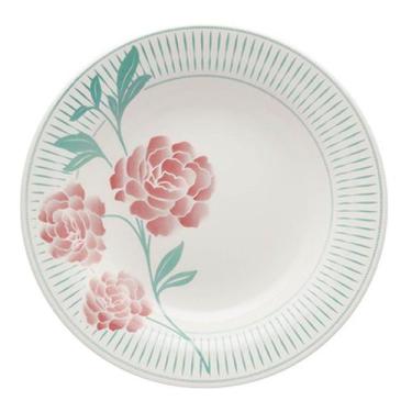 Imagem de Kit 6 Pratos Fundos Donna Bloom Oxford Cerâmica 22 Cm - Gici Home