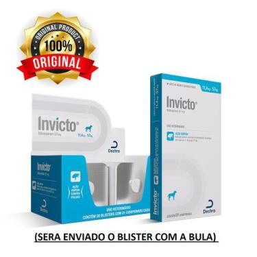 Imagem de Invicto 57mg Para Cães e Gatos (1 Comprimido + Bula) - Dechra