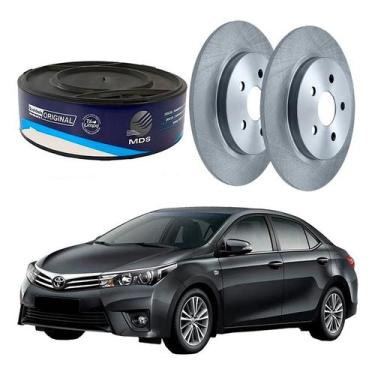 Imagem de Par Disco Freio Traseiro Solido Corolla 1.8 2.0 2015 A 2016 - MDS