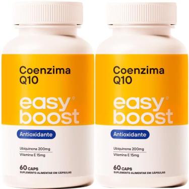 Imagem de Coenzima Q10 200mg Easy Boost Vitamina E Tcm 120 Caps Kit 2x