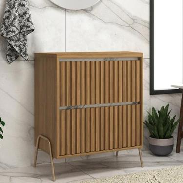 Imagem de Gabinete de Banheiro 60cm sem Cuba Ref 650 Cewal - Itapuã/Thassos