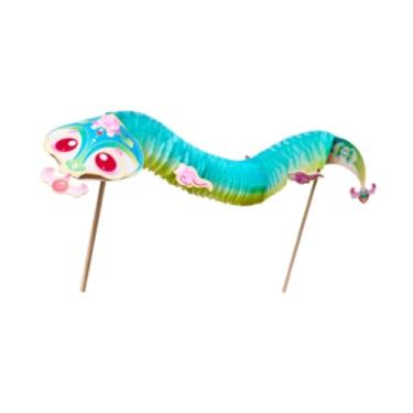 Imagem de Fancyes 4x Chinesa DIY Kits de Material Feitos À Mão Brinquedos Educativos Decoração Infantil Reunião de Família Guirlanda Pendurada Artesanato DIY Kits, Floral Ciano