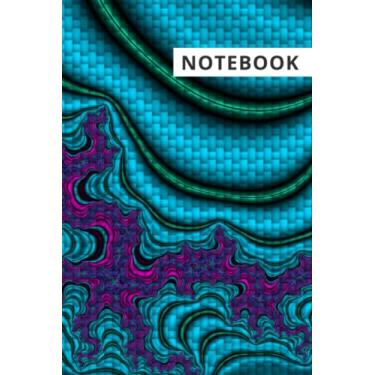 Imagem de Beautiful Notebook with fractal art cover, Daily Planner, Journal, Corporate Gift, 120 lined pages, 6x9, Funny Gift, Boss Gift, Organizer, Office Humor, Gag Gift, Gift for Her, Gift for Him