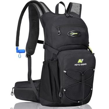 Imagem de Mochila de hidratação multiuso com bexiga de água de 3L, válvula de mordida de alto fluxo, mochila de água perfeita de 18L para caminhadas, ciclismo