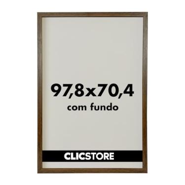 Imagem de Moldura para Quebra Cabeça Grow Puzzle 2000 peças 70,4x97,8 cm sem Vidro Decoração Interiores Parede Sala Escritório (Tabaco)