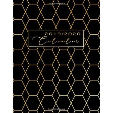 Imagem de Calendar 2020: Black and Gold Design | December 2019, January 2020 - December 2020 | Weekly Planner 2020 large | Monthly Calendar | Personal Planner ... Goal Setting 2020 | Personal Bucket List 2020