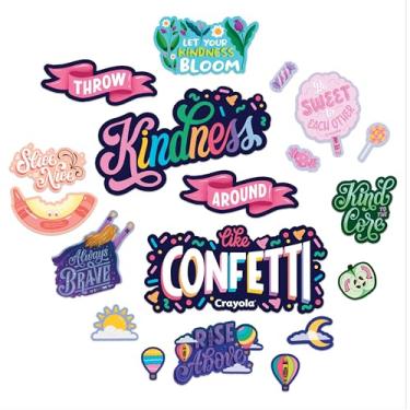 Imagem de Eureka 847840 Crayola Colors of Kindness Conjunto de quadro de avisos para professores, multicolorido, 21 peças