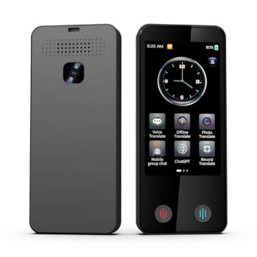 Imagem de Dispositivo tradutor de idiomas, tradutor Ai em 142 idiomas, dispositivo de tradução instantânea em tempo real de 2 vias, tradutor off-line de voz, tradutor portátil de bolso para aprendizagem de