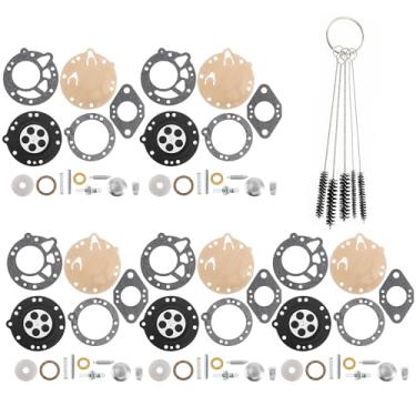 Imagem de QAZAKY Kit de reparo de reconstrução de carburador de 5 peças para Zama RB-42 08 08S 070 090 TS350 TS360 AVS LA-S6 LA-S6A LA-S7A LA-S8 LA-S8A LB-S9 LB-S9A Tillotson HL293B HL293C L293E HL293F HL314G H