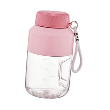 Imagem de Bothyi Liquidificador portátil multifuncional com tampa e alça garrafa esportiva usb espremedor elétrico copo para escritório ao ar livre, Tampa Simples