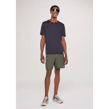 Imagem de Bermuda Esportiva Masculina Com Recortes - Hering, M, Verde