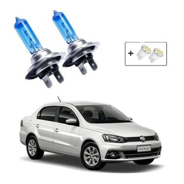 Imagem de Kit de Lâmpadas Super Branca H7 Farol Baixo Voyage 2009 2010 2011 2012