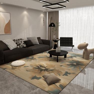 Imagem de Tapete artístico cinza marrom minimalista abstrato linha decorativa tapete grande sala de estar tapetes quarto fácil de limpar cabeceira tapete, AX021, F, 200X250CM