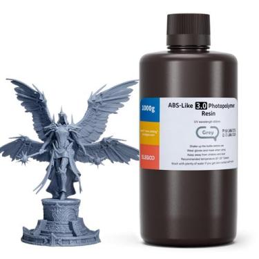 Imagem de Resina para Impressora 3D ELEGOO 2024 - 1kg - Cinza - Similar ao ABS 3
