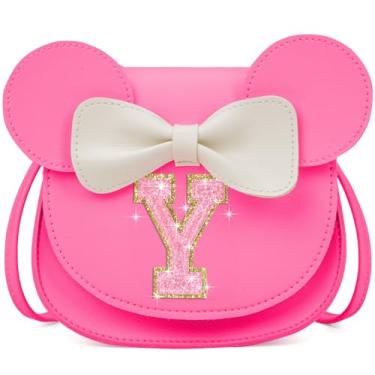 Imagem de OYLOLA Presentes de aniversário para meninas de 3, 4, 5, 6, 7 e 8 anos, bolsa infantil para meninas pequenas, presente para meninas, Rosa brilhante, Y