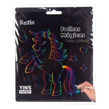 Imagem de Folhas Mágicas Para Colorir com 3 Unidades Yins Paper