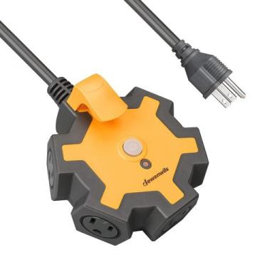 Imagem de Régua de alimentação DEWENWILS de 5 tomadas 15A com cabo de extensão d