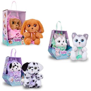 Imagem de Pelúcia Interativa Baby Paws 22cm Com Bolsinha