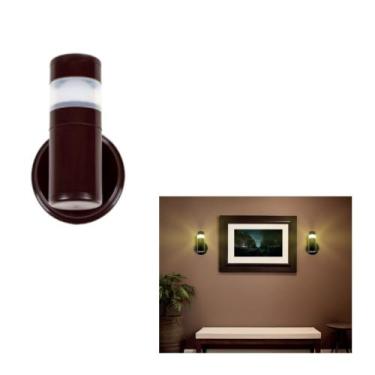 Imagem de Arandela Luminária Aura Parede interna externa muro Marrom - Plaslumi