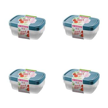 Imagem de Kit 4 Und Pote Retangular Sanremo Leve 4 Pague 3 1,8l