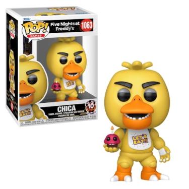 Imagem de Boneco Funko Pop! Five Nights at Freddy’s 10 anos - Chica com Cupcake