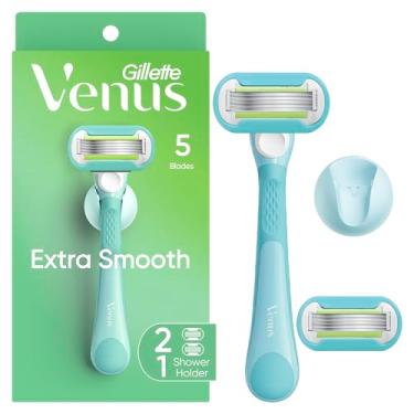 Imagem de Gillette Venus Lâminas extra suaves para mulheres, 1 lâmina, 2 refis de lâmina, projetadas para um barbear rente e suave