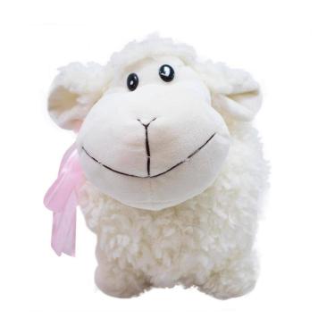 Imagem de Ovelha Branca Laço 20Cm Pelúcia - Xt8854M-Sp-F F1A