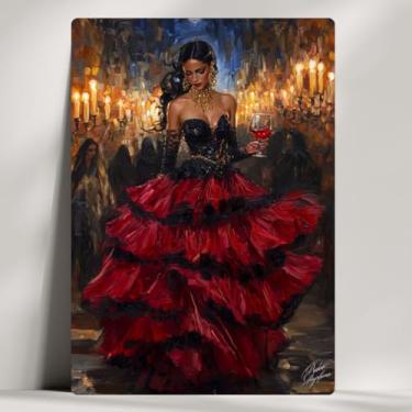 Imagem de Pomba Gira - Quadro Decorativo - As Mais Cultuadas, Arte Expressionista Umbanda/Candomblé - 20x14cm (Pomba Gira Maria Padilha)