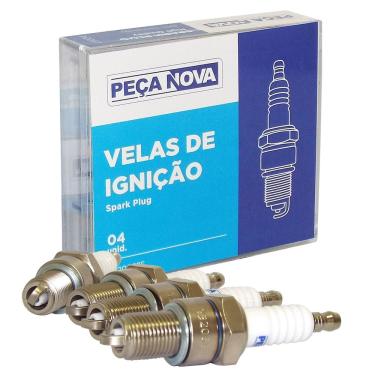 Imagem de Jogo De Velas Ignicao 1.0 Mpfi Efi Gasolina Bpr6ey Peca Nova Corsa 1994 A 2002