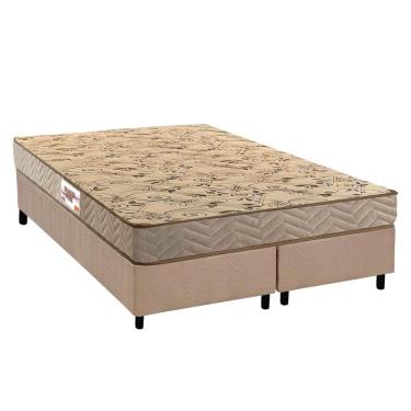 Imagem de Conjunto Box Queen: Colchão Espuma Paropas Compact ag 65 / D28 Royalle Clean + Base crc Suede Clean (158x198)