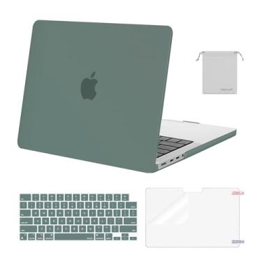 Imagem de MOSISO Compatível com MacBook Pro 14 polegadas 2025 2024 2023 2022 2021 M5 M4 M3 M2 M1 A3434 A3112 A3185 A3401 A2918 A2992 A2779 A2779 2442, Capa rígida, capa de teclado, película de tela e bolsa