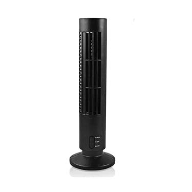 Imagem de Ventilador Silencioso USB Pequeno de Torre: 2 Velocidades, Sem Lâminas - Para Ambientes...