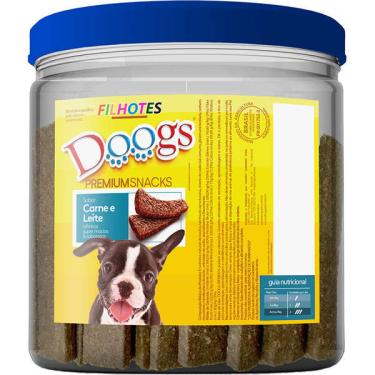 Imagem de Bifinho em Pote Doogs Premium para Cães Filhotes Sabor Carne e Leite - 1Kg