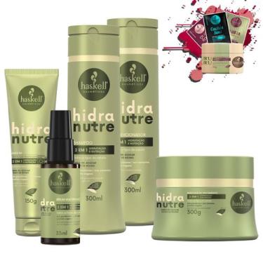 Imagem de Kit Haskell Hidranutre Sh Cond Masc 300 Serum + Leave-in
