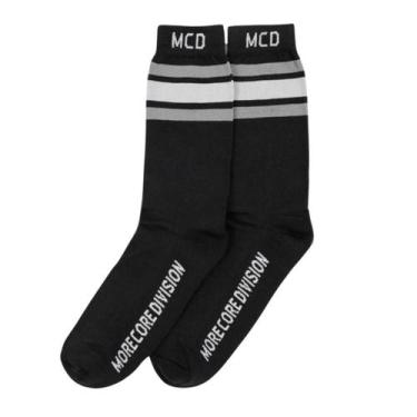 Imagem de Meia Mcd Stripes Cano Longo, Preto