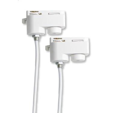 Imagem de 2x Adaptador P/Colocar Pendente Trilho Eletrificado Branco